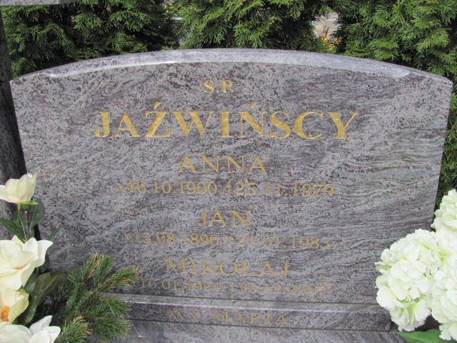 Jan Jaźwiński 1890 Chociwel - Grobonet - Wyszukiwarka osób pochowanych