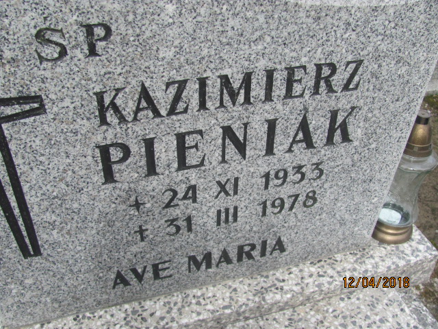 Ryszard PIENIAK 1958 Chociwel - Grobonet - Wyszukiwarka osób pochowanych