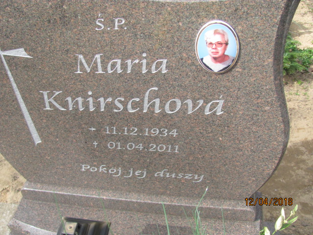 Maria Knirschova 1934 Chociwel - Grobonet - Wyszukiwarka osób pochowanych