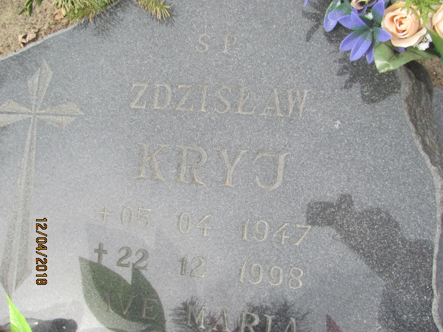 Zdzisław Kryj 1944 Chociwel - Grobonet - Wyszukiwarka osób pochowanych