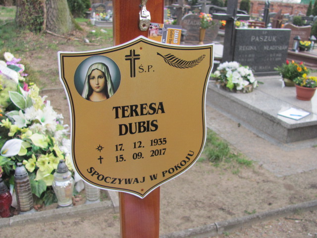 Teresa Dubis 1935 Chociwel - Grobonet - Wyszukiwarka osób pochowanych