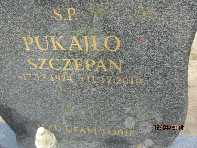 Szczepan Pukajło 1924 Chociwel - Grobonet - Wyszukiwarka osób pochowanych
