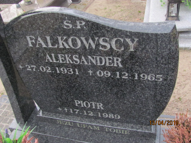 Piotr Falkowski 1989 Chociwel - Grobonet - Wyszukiwarka osób pochowanych