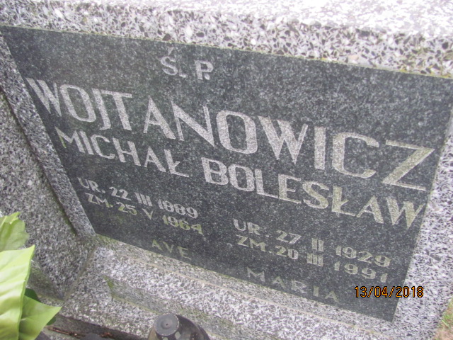 Michał Wojtanowicz 1889 Chociwel - Grobonet - Wyszukiwarka osób pochowanych